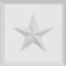 Ekena Millwork Standard Sedgwick Star Rosette With Rounded Edge, 3"W x 3"H x 1"P ROSP030X030X100SDG08 - alternate 2